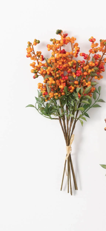 14" Orange Red Berry Bundle