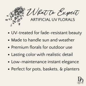 46" Luxury Leather Fern Bush