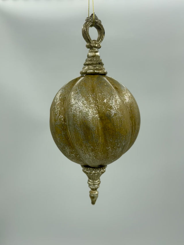8-10" Gold Antique Finial Ornament