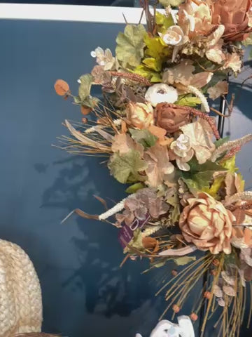 30" Taupe Meadow Designer Wreath