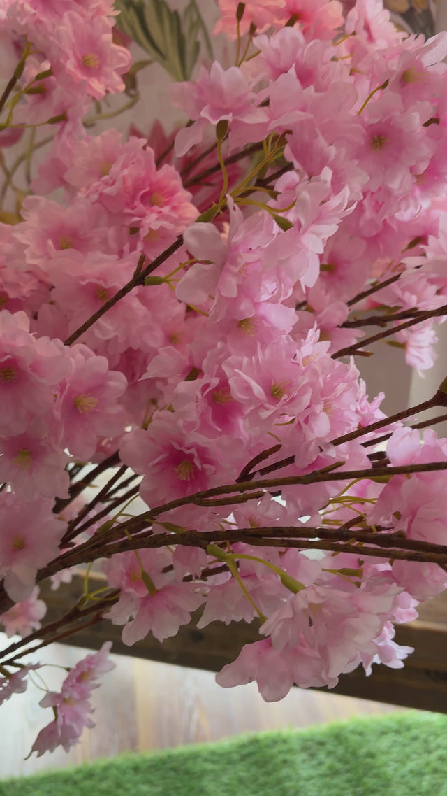 51" Late Season Cherry Blossom Stem | Pink