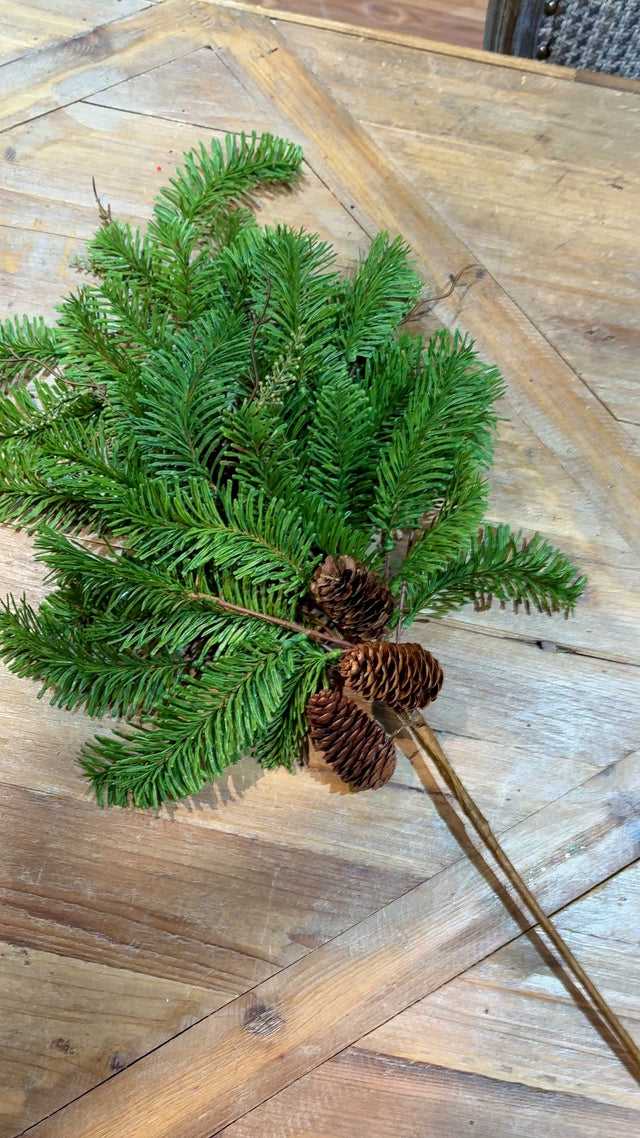 Christmas Spray Bundle | 29.5" Soft Touch Pine Pick