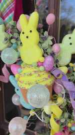 24" Peep Peep Hooray Designer Easter Wreath
