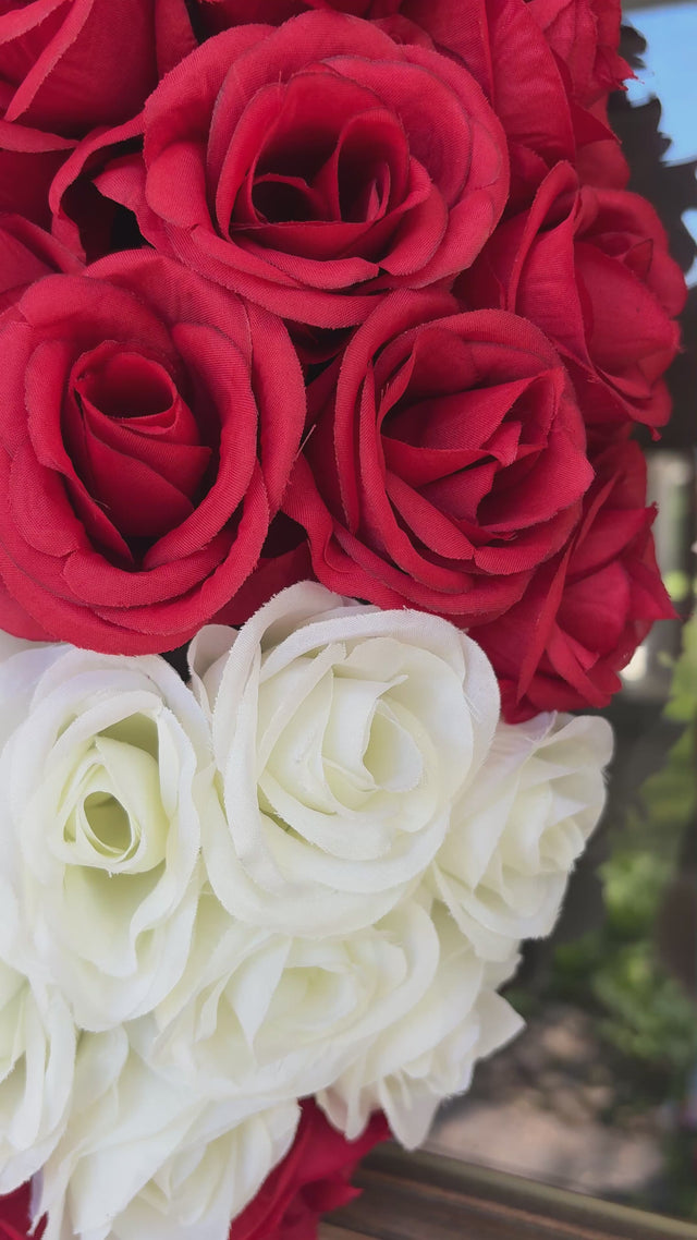 22" Americana Rose Wreath