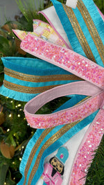 20" Enchanted Pink Nutcracker Designer Bow