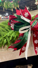 20" Holiday Luxe Christmas Bow | Handtied Designer Bow