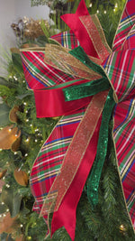 20" Golden Yuletide Designer Bow