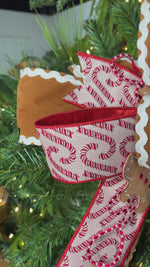 16" Gingerbread Bakery Designer Christmas Bow