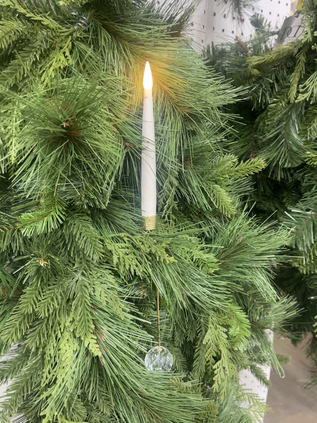 LED Candle Lights for Tree | Steady Warm White | Battery Operated | Indoor