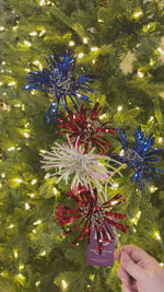 22" Red, White & Blue Sparkler Spray