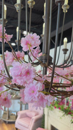 51" Late Season Cherry Blossom Stem | Pink