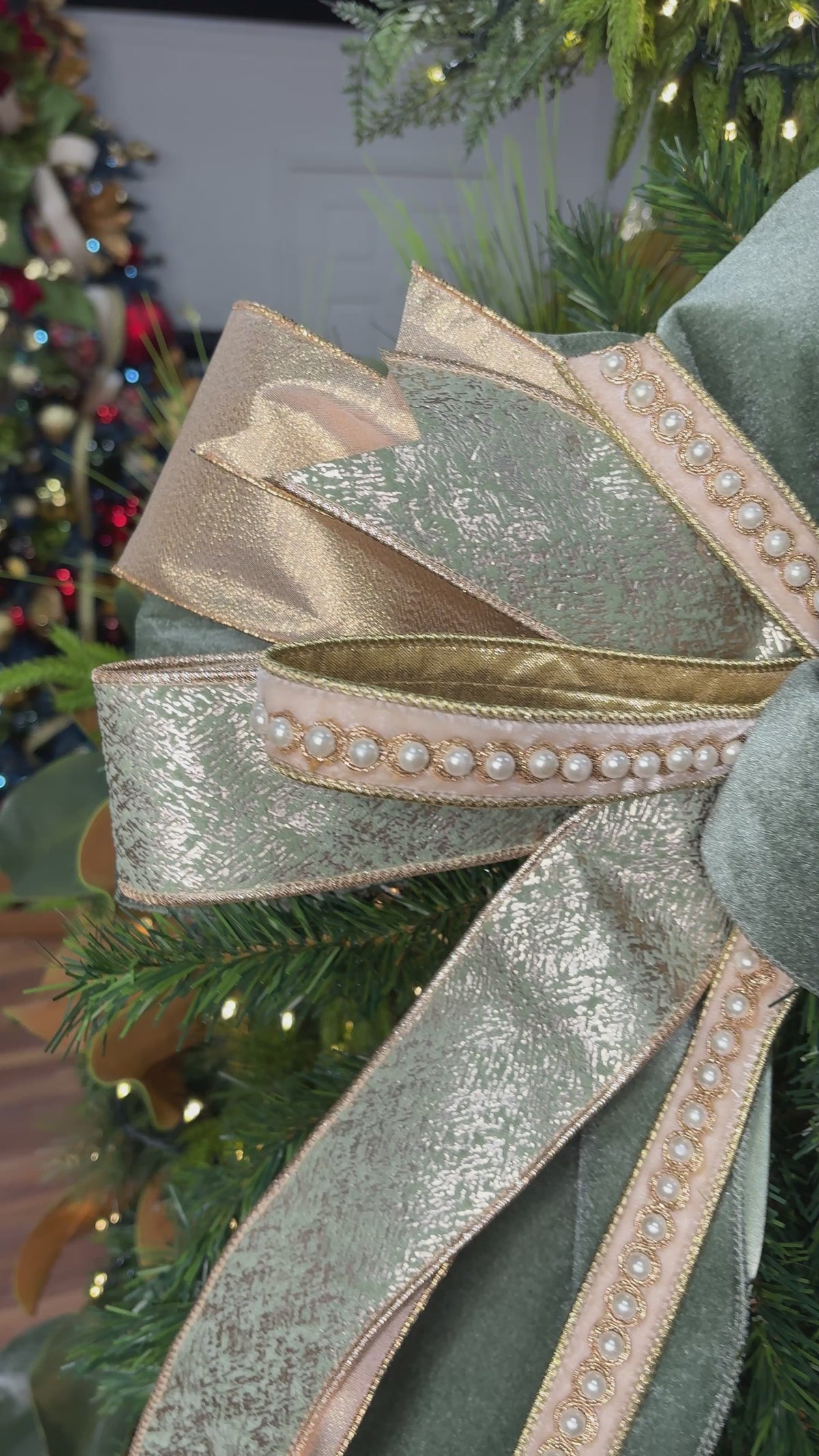 20" Sage & Splendor Designer Christmas Bow *Limited Edition