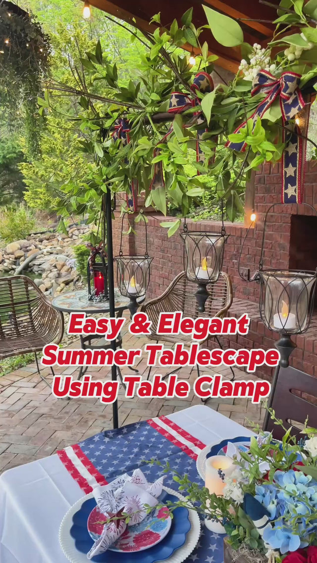 Adjustable Table Clamp | Dining Table Decor Base