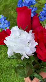 30" Rose Hydrangea Delph Bush