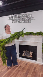 72" Deluxe Natural Touch Norfolk Pine Garland