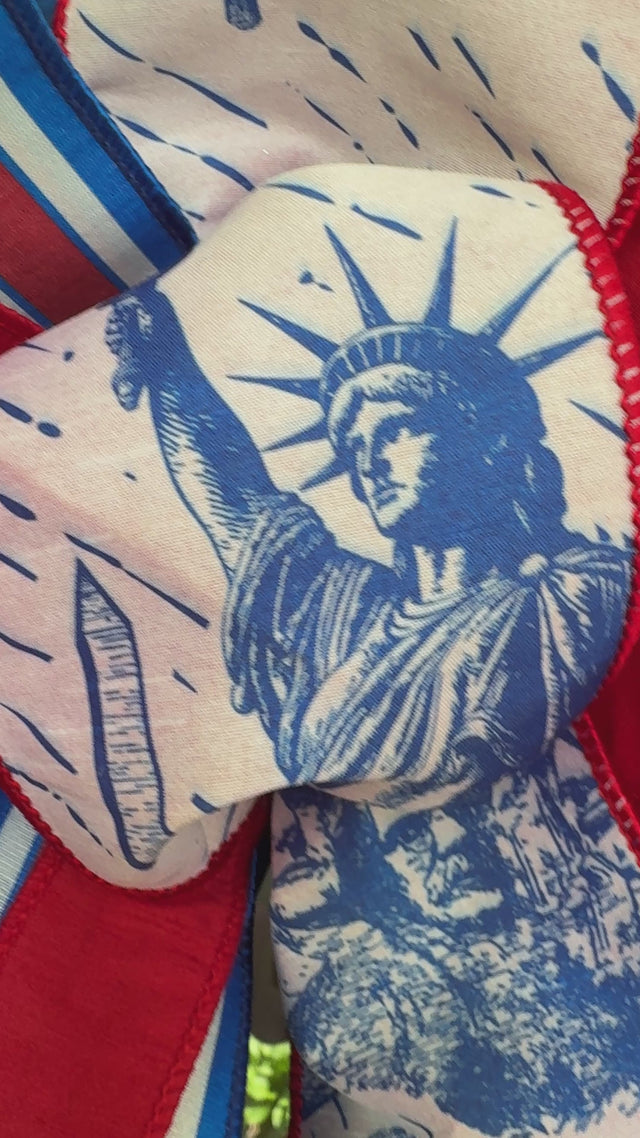 20” USA Icons Patriotic Bow