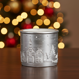 5" Silver Trees Church Pot