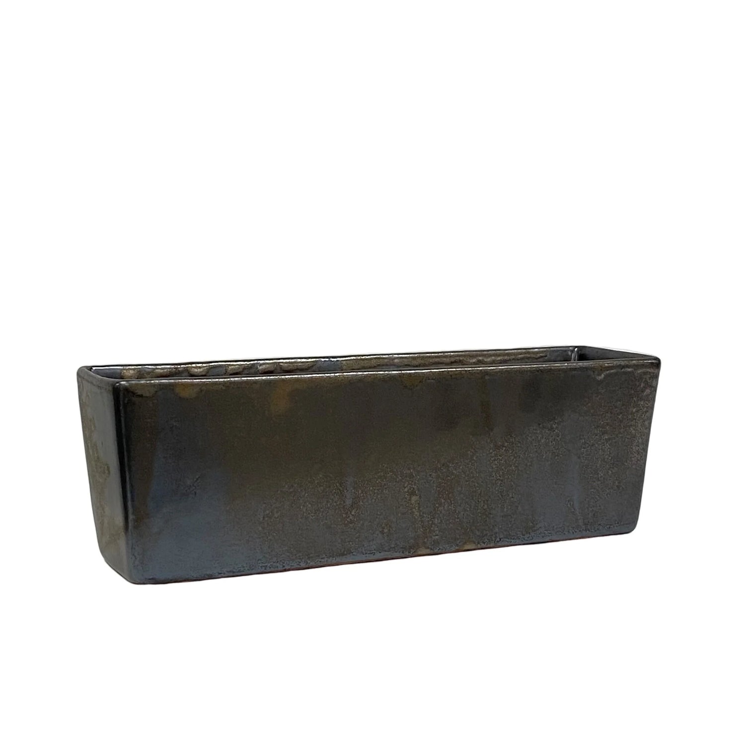 Sleek Black Planter Pot | 13.7"x4"x4.5"