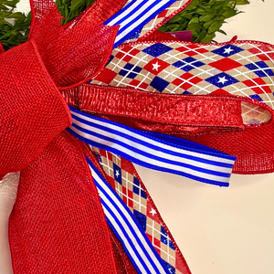 22" Summer Sparkler Handtied Designer Bow