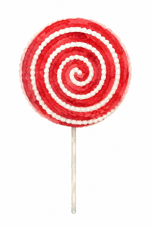 20.5" Red & White Lollipop Spray