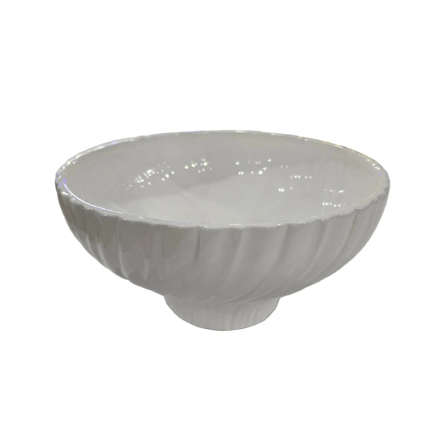 6" Ceramic White Bowl