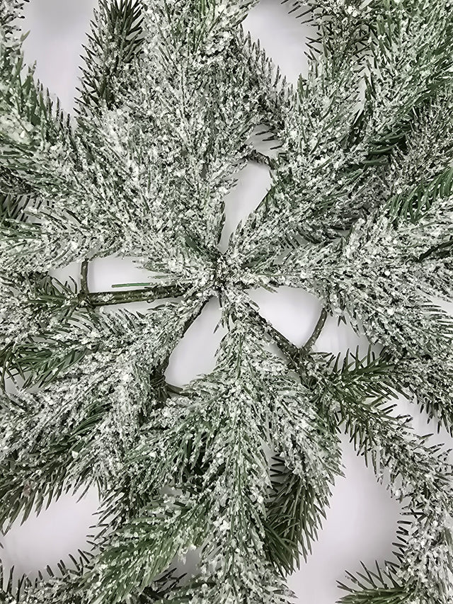 24" Frosted Pine Snowflake