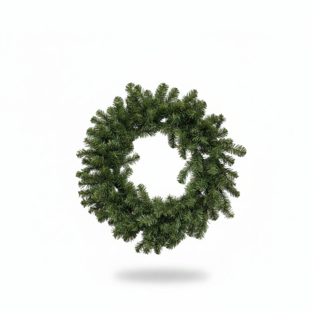 24" Green Balsam Pine Wreath with 180 Tips