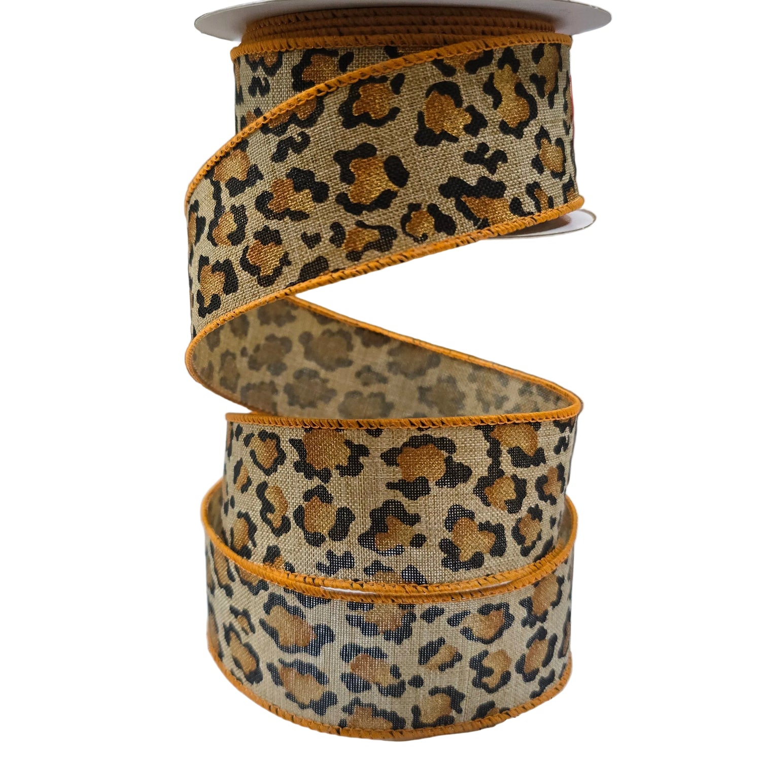 1.5" x 10yd Metallic Animal Print Ribbon