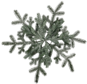 24" Frosted Pine Snowflake