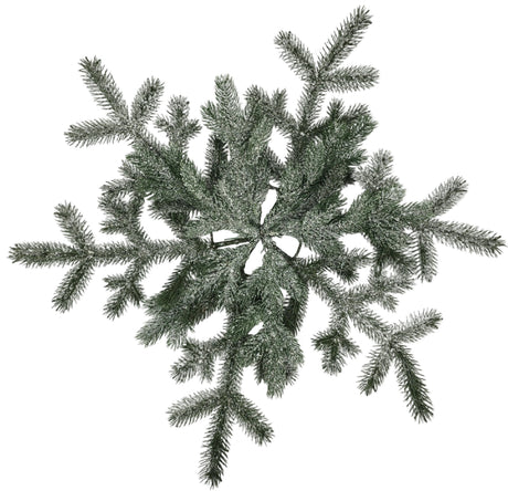 24 inch Frosted Pine Snowflake