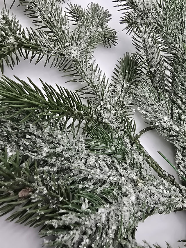 24" Frosted Pine Snowflake