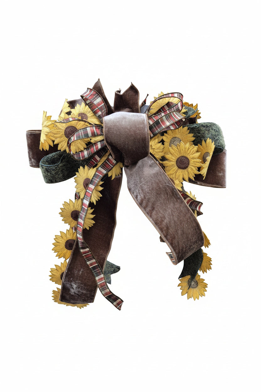 20" Sussex Sunflower Handtied Designer Bow