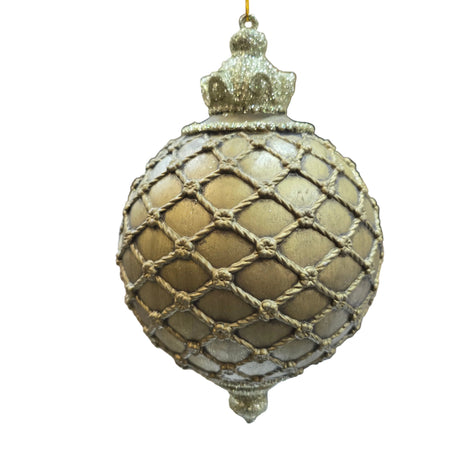 11 inch Antique Net Ball Ornament