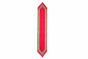 72" x 13" jeweled trim velvet table runner