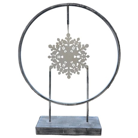 24 inch Snowflake Wreath Holder