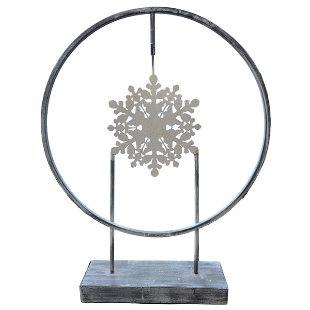 24" Snowflake Wreath Holder