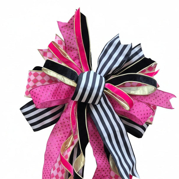 24” Strut The Season Tree Topper Designer Handtied Bow