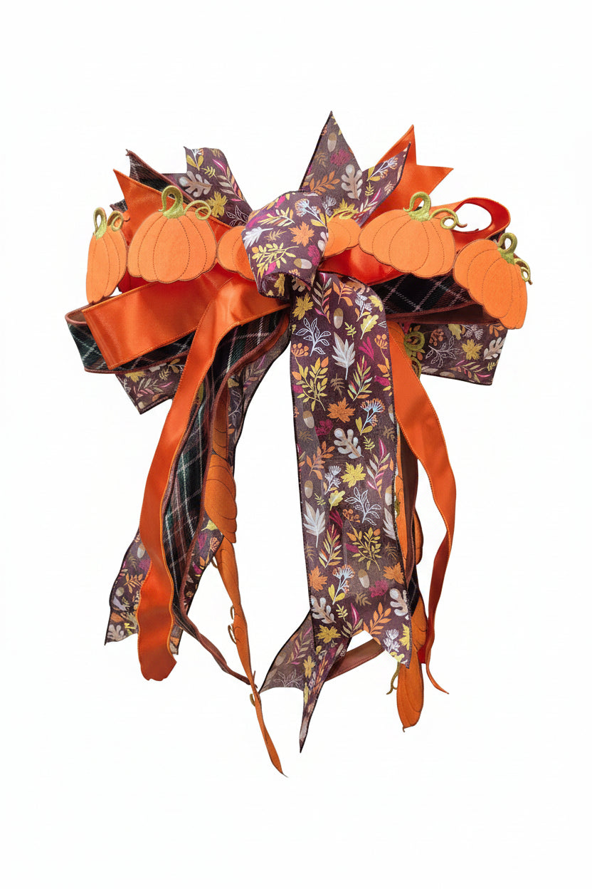 20" October & Oak Handtied Designer Bow