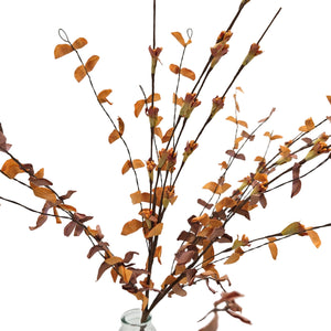 26" Parchment Berry/Leaf Spray | Orange Mix