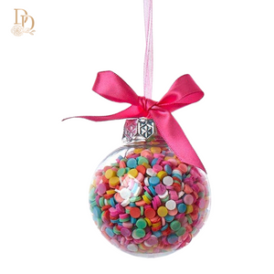 Bubblegum Balls with Sprinkles Ornaments