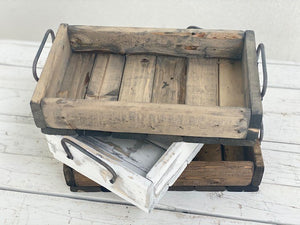 14.75" Small Distressed Wood Tray