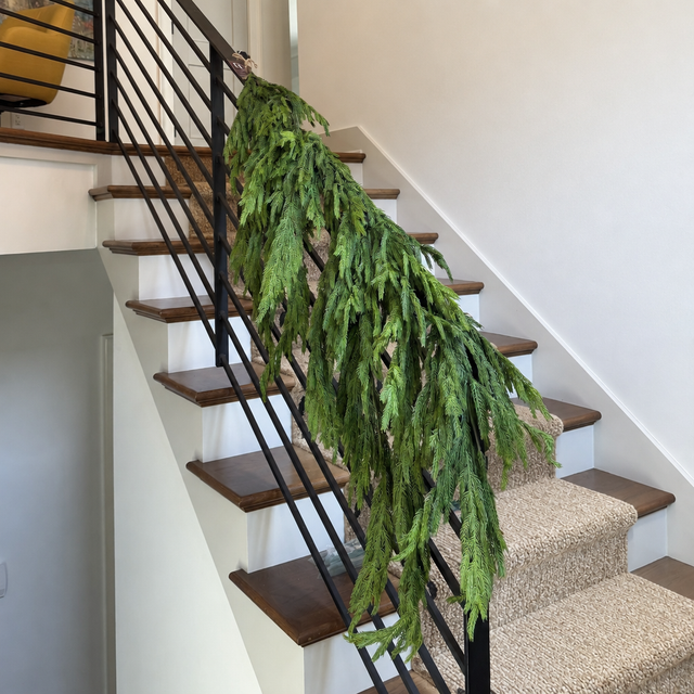 40" x 27" Real Touch Norfolk Pine Dripping Garland