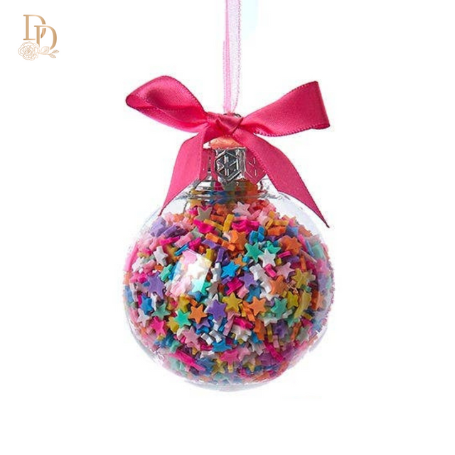 Bubblegum Balls with Sprinkles Ornaments