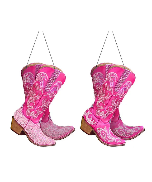 3.25" Resin Cowboy Boots Ornament | Choose a Color