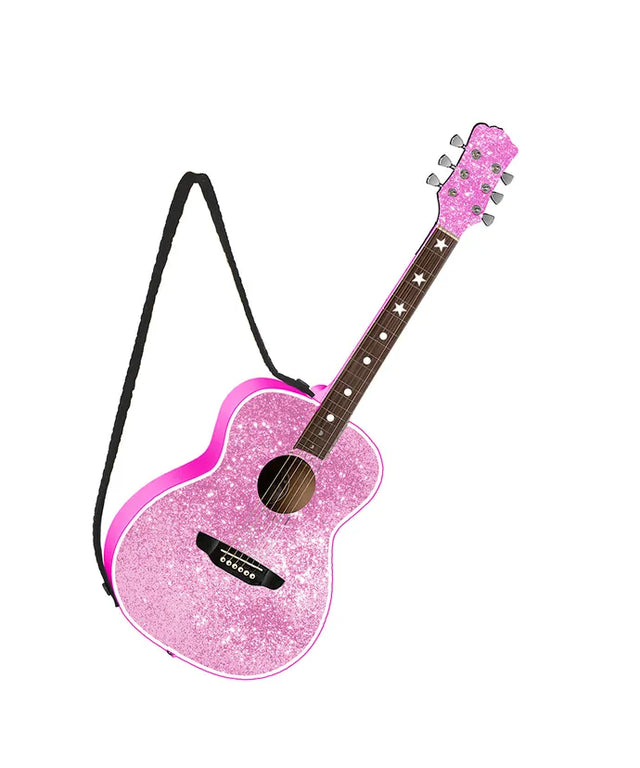 4.5" Pink Resin Guitar Ornament