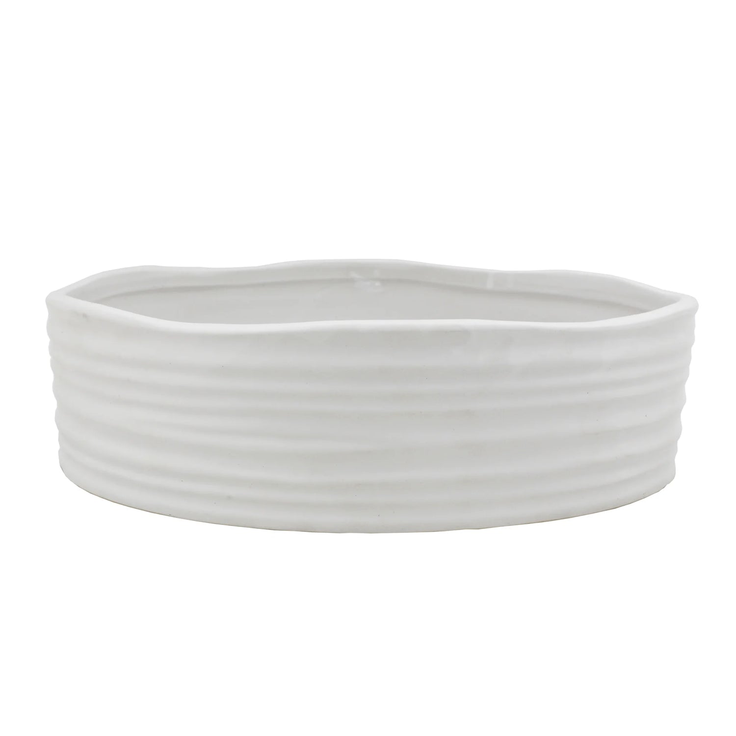 White Urban Coil Bowl | 14"x3.5"