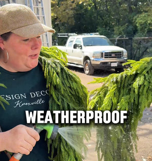 72" Deluxe Natural Touch Norfolk Pine Garland