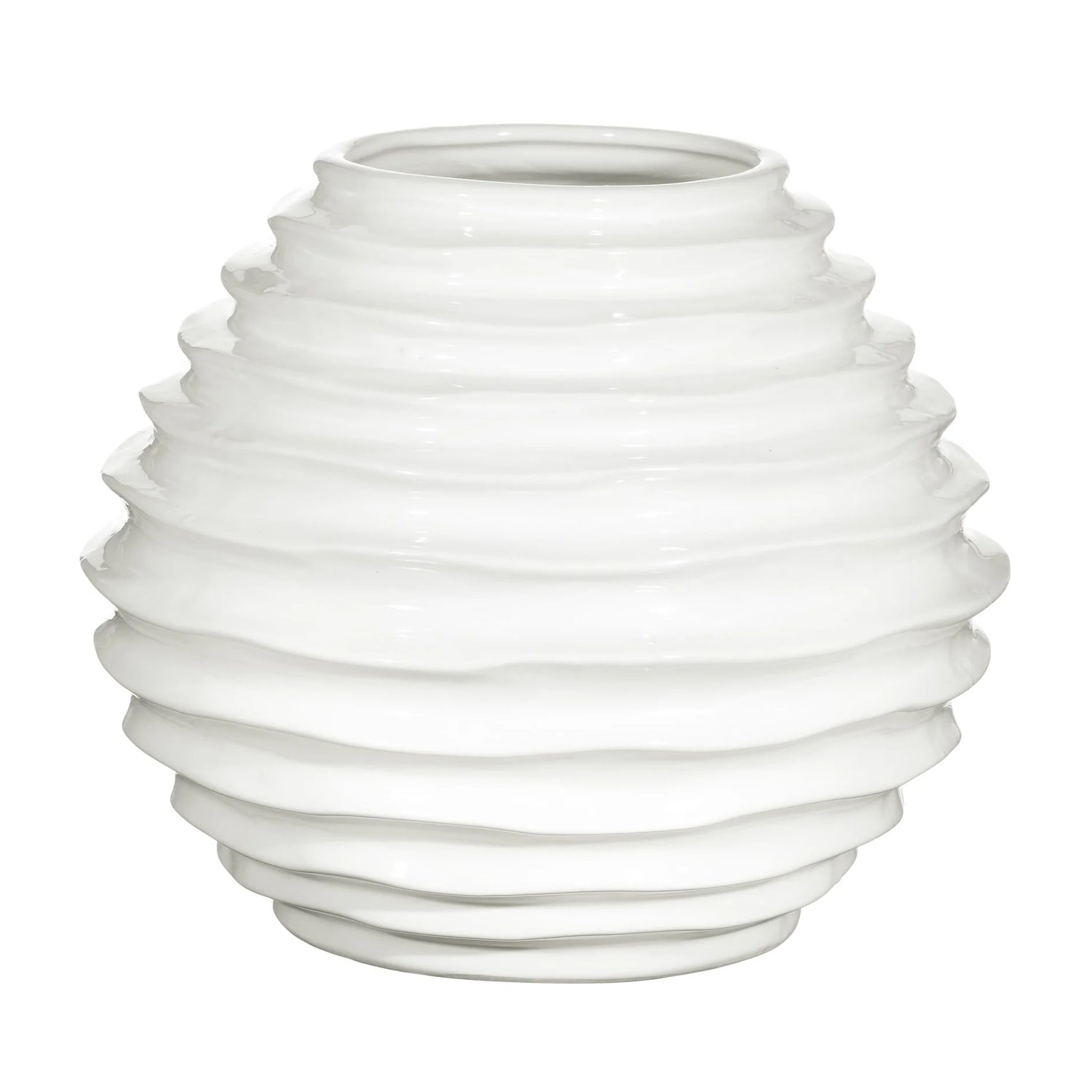 White Beehive Pot | 10"x 9"