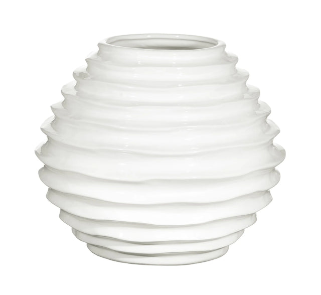 White Beehive Pot | 10"x 9"