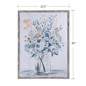 MASON BOUQUET II | Wood Print | 30in w. X 23in ht. X 1in d.